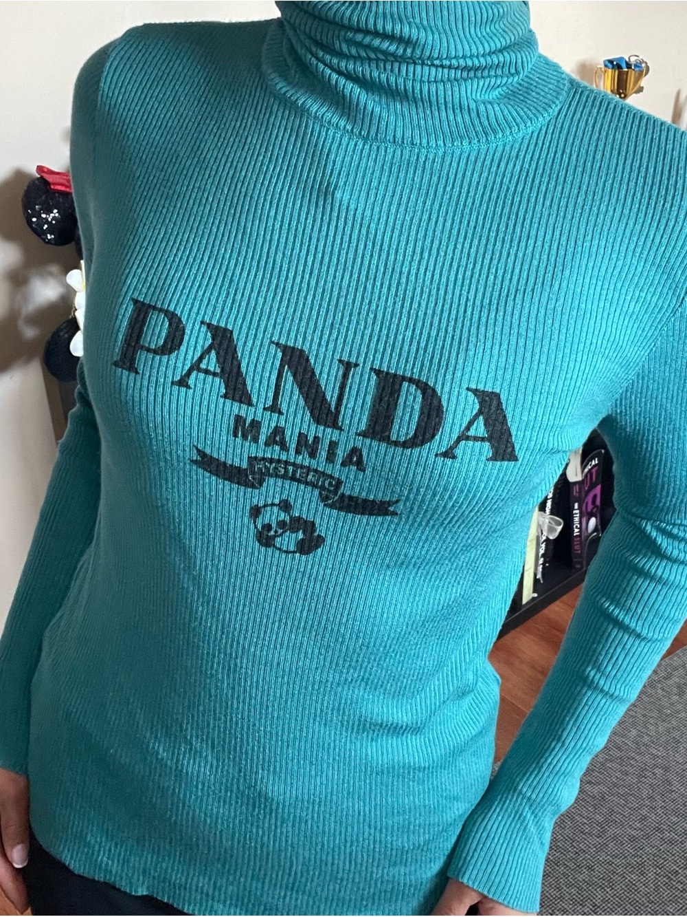 Hysteric Glamour panda mania turtleneck